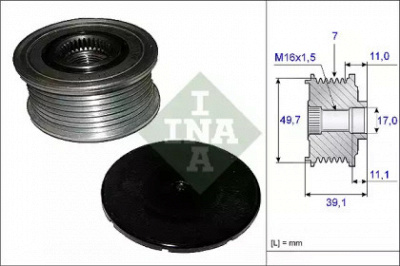 WILMINK GROUP wg1253660 -  Механизм свободного хода генератора